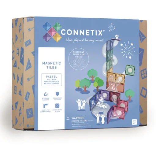 Connetix Magnetbausteine Pastel Ball Run Expansion Pack 80-teilig