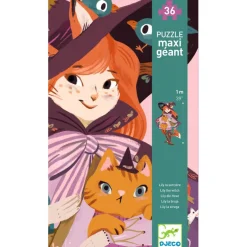 Djeco Bodenpuzzle Lily die Hexe - 36 Teile