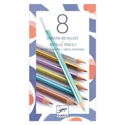 Djeco Farbstifte 8 Metallic Pencils