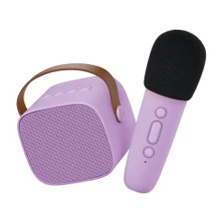 Lalarma Lautsprecher mit kabellosem Mikrofon Purple