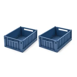 LIEWOOD Aufbewahrungsbox Weston S Indigo blue 2er-Set