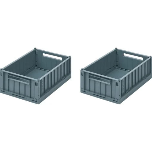 LIEWOOD Aufbewahrungsbox Weston S Whale blue 2er-Set