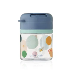LIEWOOD Becher mit Trinkhalm Pavia 280ml Universe / Classic navy