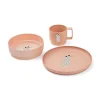 LIEWOOD Geschirrset Archi Cat / Tuscany rose 3-teilig