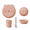 LIEWOOD Geschirr-Set Brody Junior Cat Rose blush