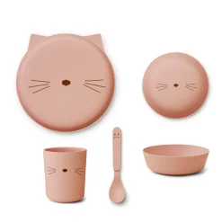 LIEWOOD Geschirr-Set Brody Junior Cat Rose blush