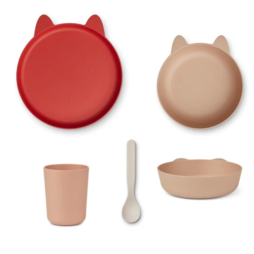 LIEWOOD Geschirrset Paul Rabbit/Dusty coral multi mix