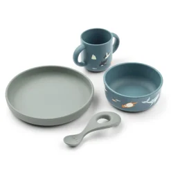 LIEWOOD Geschirr-Set Vivi Arctic Sea / Ocean view 4-teilig