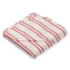 LIEWOOD Kapuzenhandtuch Mie Stripe: Creme de la creme/Apple red