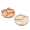 LIEWOOD Menu00fcteller mit Saugnapf Stacy Tuscany rose / Apple blossom 2er-Set