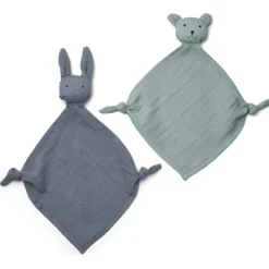 LIEWOOD Mini-Kuscheltuch Yoko Blue Mix 2er-Set