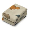 LIEWOOD Muslintuch Lewis Dinosaurs / Mist 2er-Set