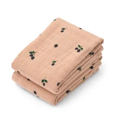 LIEWOOD Muslintuch Lewis Mini Berry / Pale tuscany 2er-Set