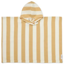 LIEWOOD Poncho Roomie Stripe White / Yellow mellow