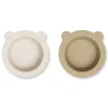 LIEWOOD Schu00fcssel mit Saugnapf Peony Sandy / Oat 2er-Set