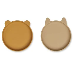 LIEWOOD Teller Olivia Golden Caramel Oat Mix 2er-Set