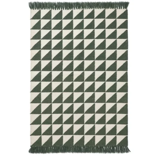 LIEWOOD Teppich Berlin Triangle/Hunter Green Mix