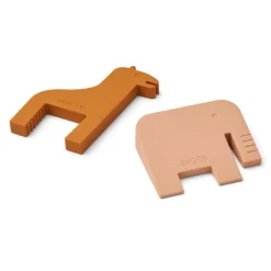 LIEWOOD Tu00fcrstopper Toke Tuscany rose / Mustard 2er-Set