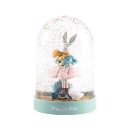 Moulin Roty Schneekugel Kaninchen