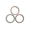 Mushie Beiu00dfring-Armband Pearl Clary Sage/Tuscany/Desert Sand 3er-Set