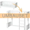 Oliver Furniture Umbauset Wood Mini+ Juniorbett zum halbhohen Hochbett Weiu00df
