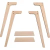 Oliver Furniture Wood Extra Tischbeinset Schreibtisch 66 cm