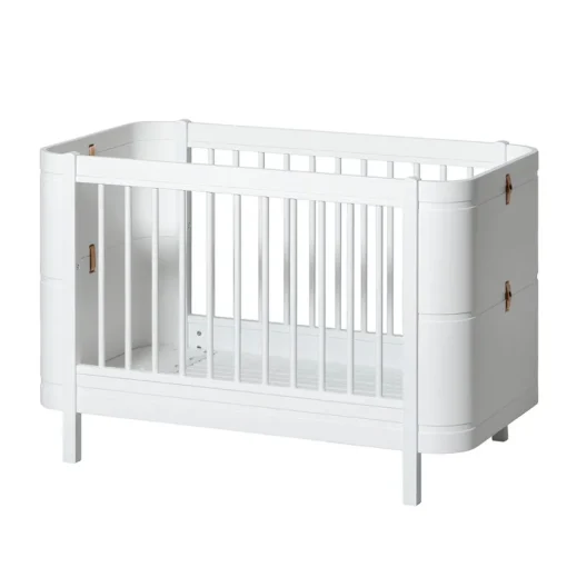 Oliver Furniture Wood Mini+ Babybett Weiu00df exkl. Umbauset Juniorbett