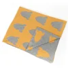 Pellianni Decke gestrickt organic Mustard