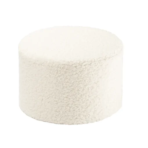 Wigiwama Pouf Cream White Teddy