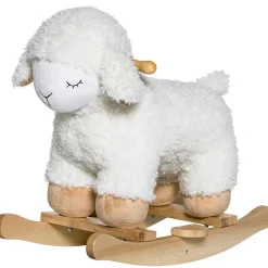Bloomingville Schaukeltier Schaf Nature/White