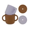 by Lille Vilde Henkeltasse mit Deckel Rainbow Lilac & Cocoa 2er-Set