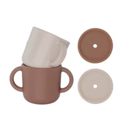 by Lille Vilde Henkeltasse mit Deckel Vintage & Blossom 2er-Set