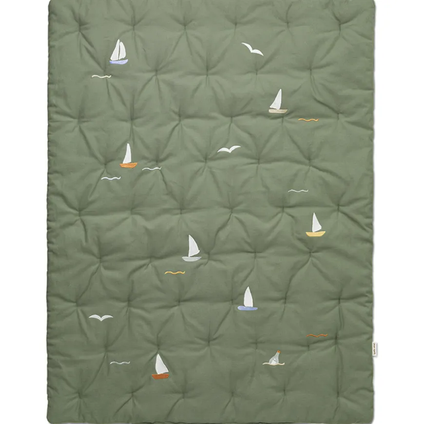 Dear April Meri Bestickte Spielmatte Sailboats