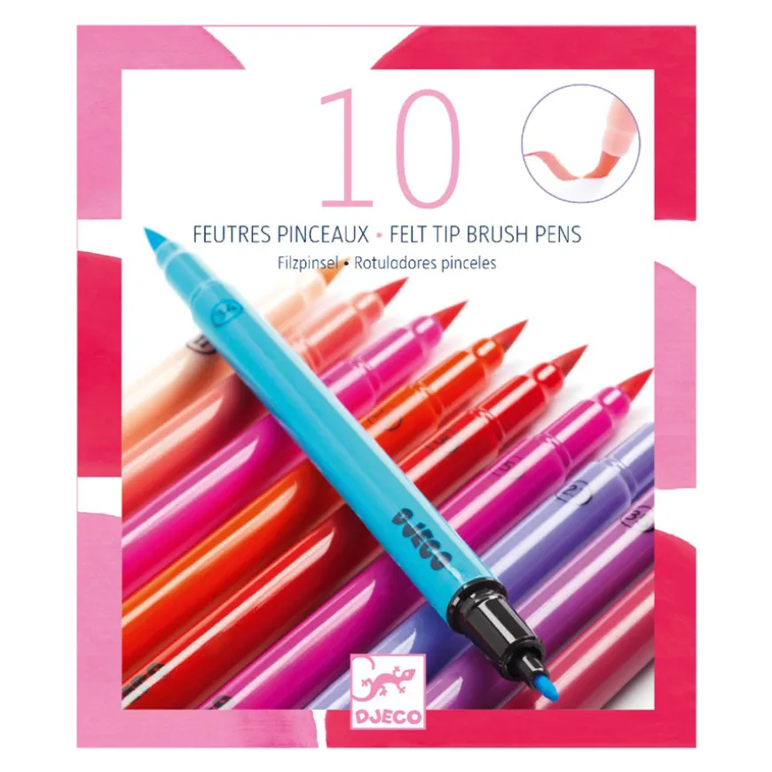 Djeco 10 Filzstifte Girl