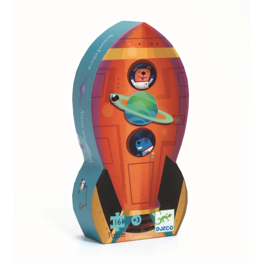 Djeco Formenpuzzle Spaceship 16 Teile