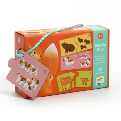 Djeco Lernspiel Puzzle duo Tierbabys