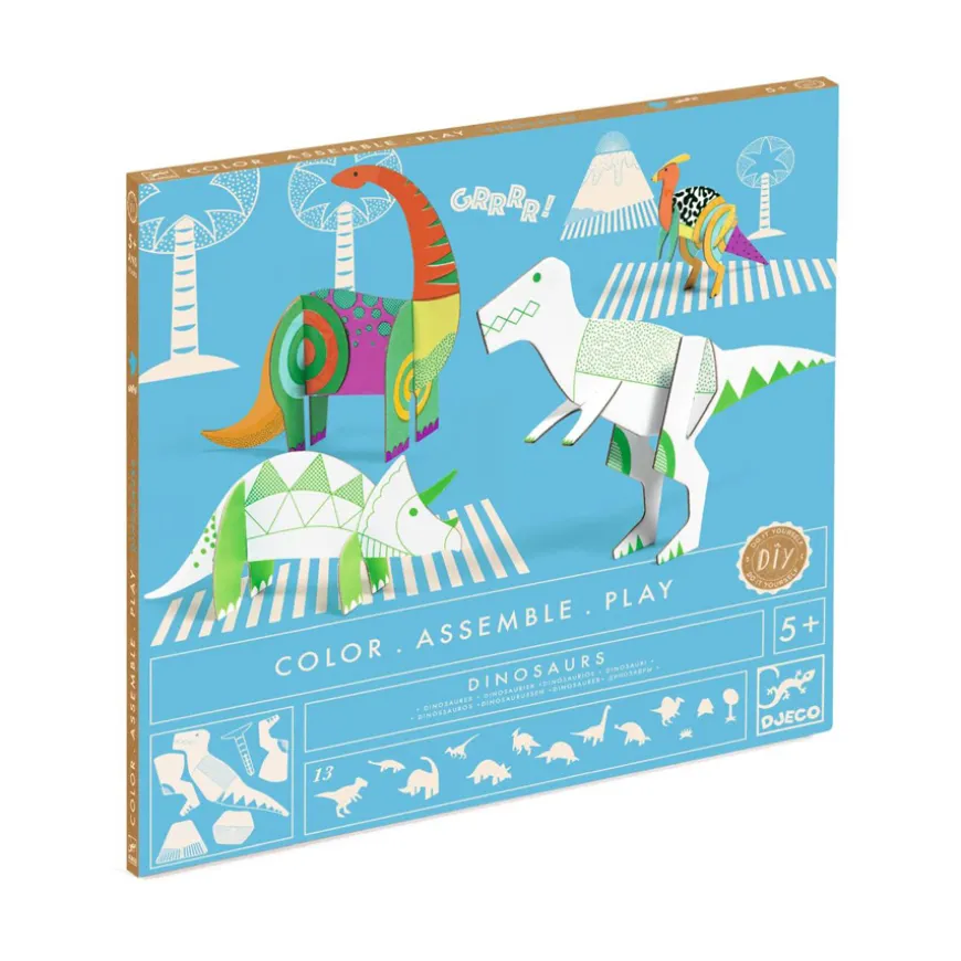 Djeco Malen und Stecken Dinosaurier