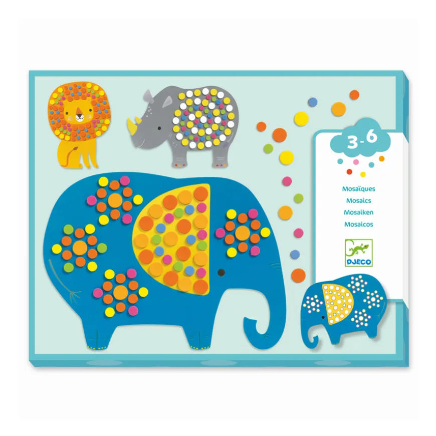 Djeco Mosaiken fu00fcr Kleine Dschungeltiere