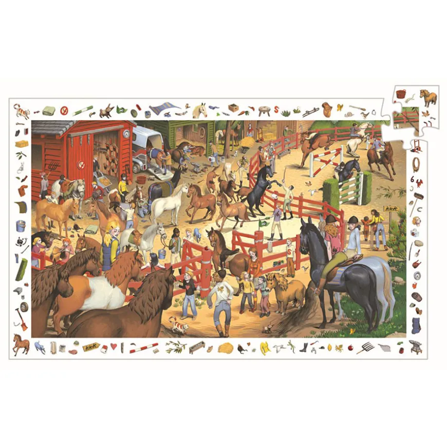 Djeco Puzzle Pferde