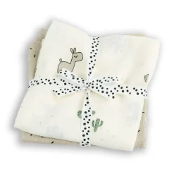 Done by Deer Mullwindel Wrap Lalee Sand 2er-Set