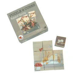 Egmont Toys Puzzle Wu00fcrfel Hasenfamilie