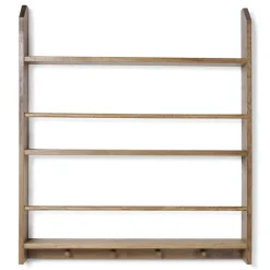 Kas Kopenhagen Tellerregal Eli mit Haken smoked oak