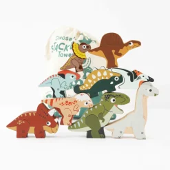 Le Toy Van Stapelspiel Dinosaurier inkl. Beutel 9-teilig