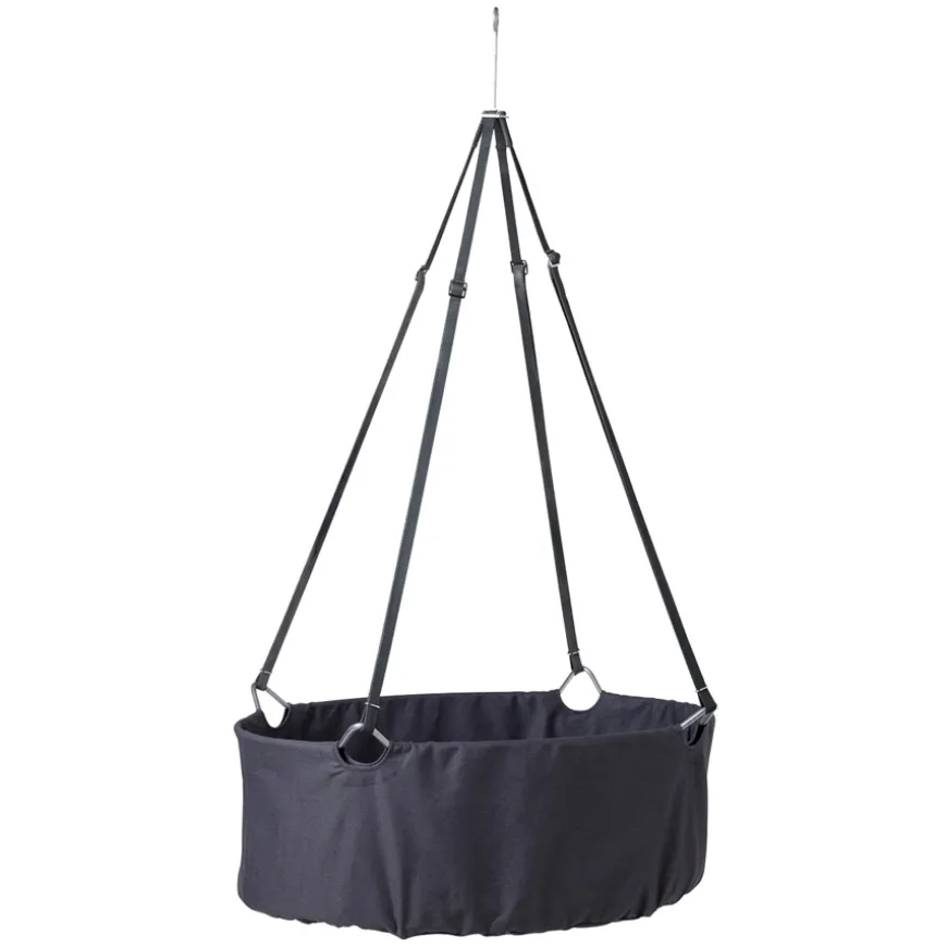 Leander Classic Wiege mit Matratze Grau