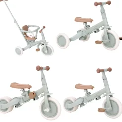 Little Dutch Dreirad mit Griff Green 4 in 1