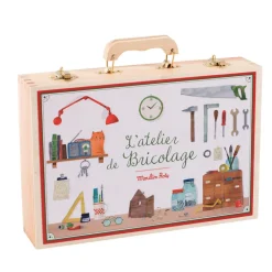 Moulin Roty Werkzeugkasten - 14 Werkzeuge les jouets d`hier