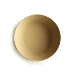 Mushie Schu00fcssel Rund Mustard 2er-Set