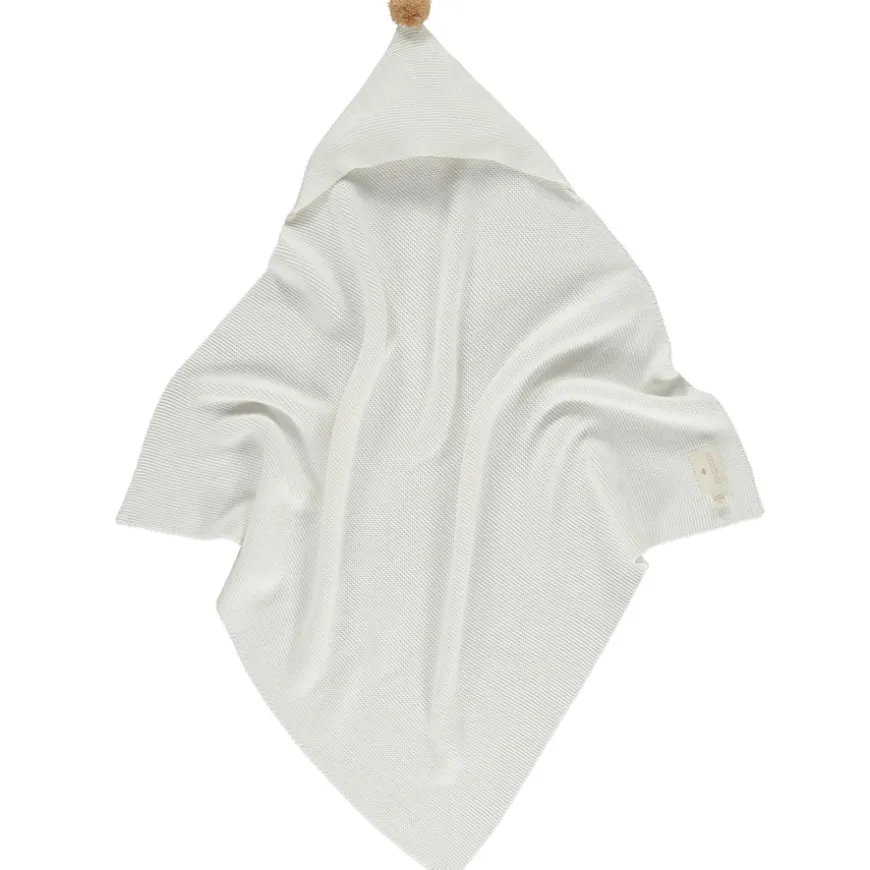 Nobodinoz Babycape No Natural Gestrickt 65X65 Milk