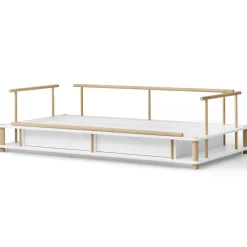 Oliver Furniture Camp Bettsofa 90x180 cm weiu00df/Eiche