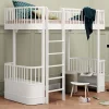 Oliver Furniture Hochbett Wood Original Weiu00df - Leiter vorne